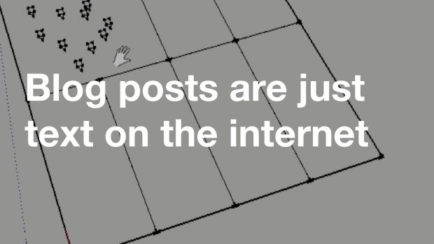 Blog posts are just text on the internet
